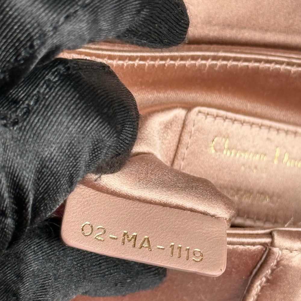 Christian Dior Satin Crystal Mini Saddle Bag
Powder Beige - Picture 10 of 14